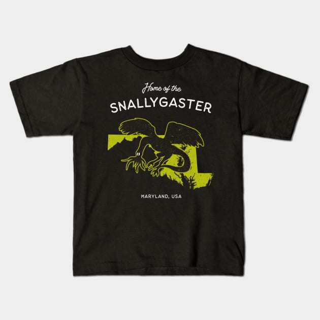 Home of the Snallygaster - Maryland, USA Kids T-Shirt by Strangeology